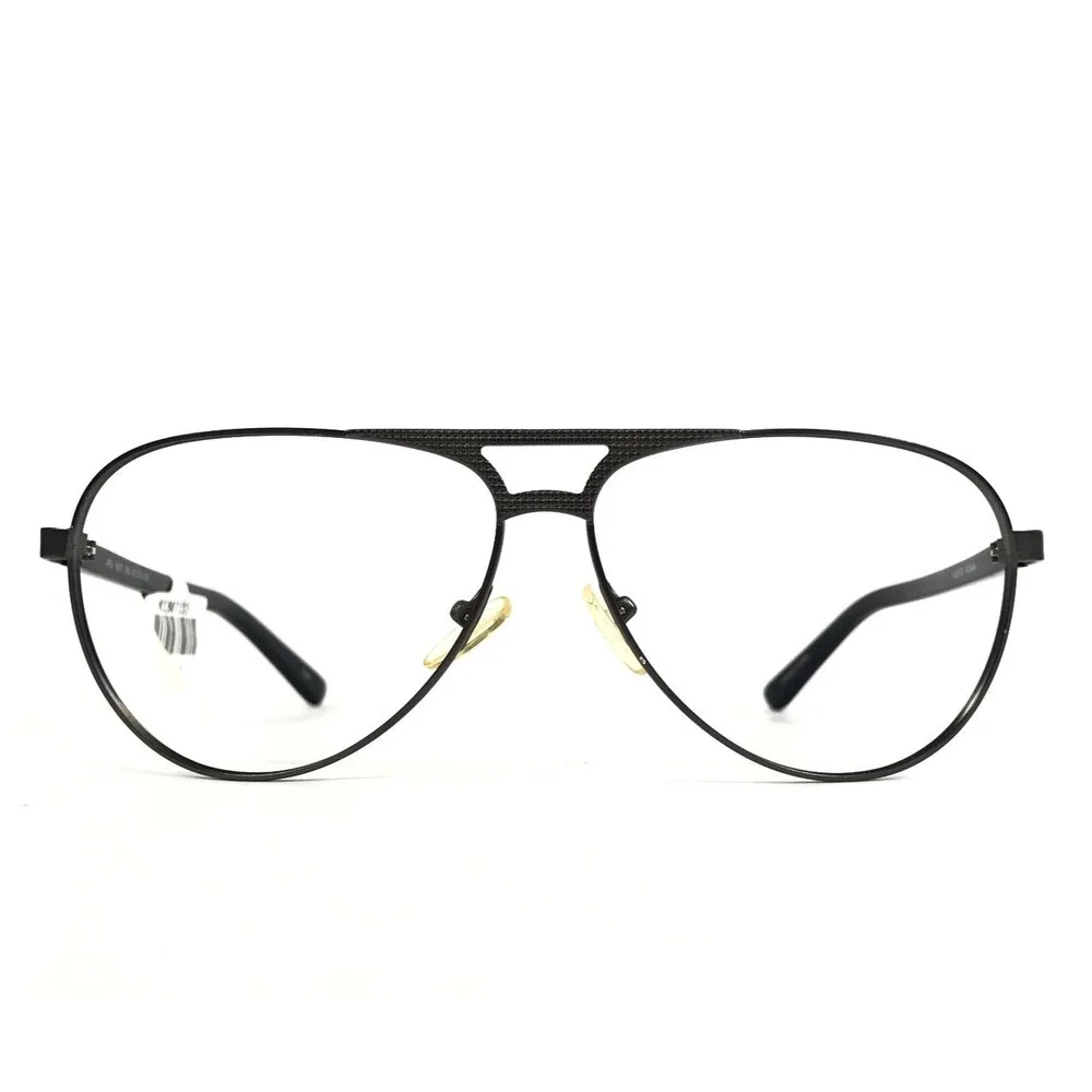 Alberto Romani Eyeglasses Frames ARS 6007 GM Gunmetal Aviator Wire Rim 61-12-135